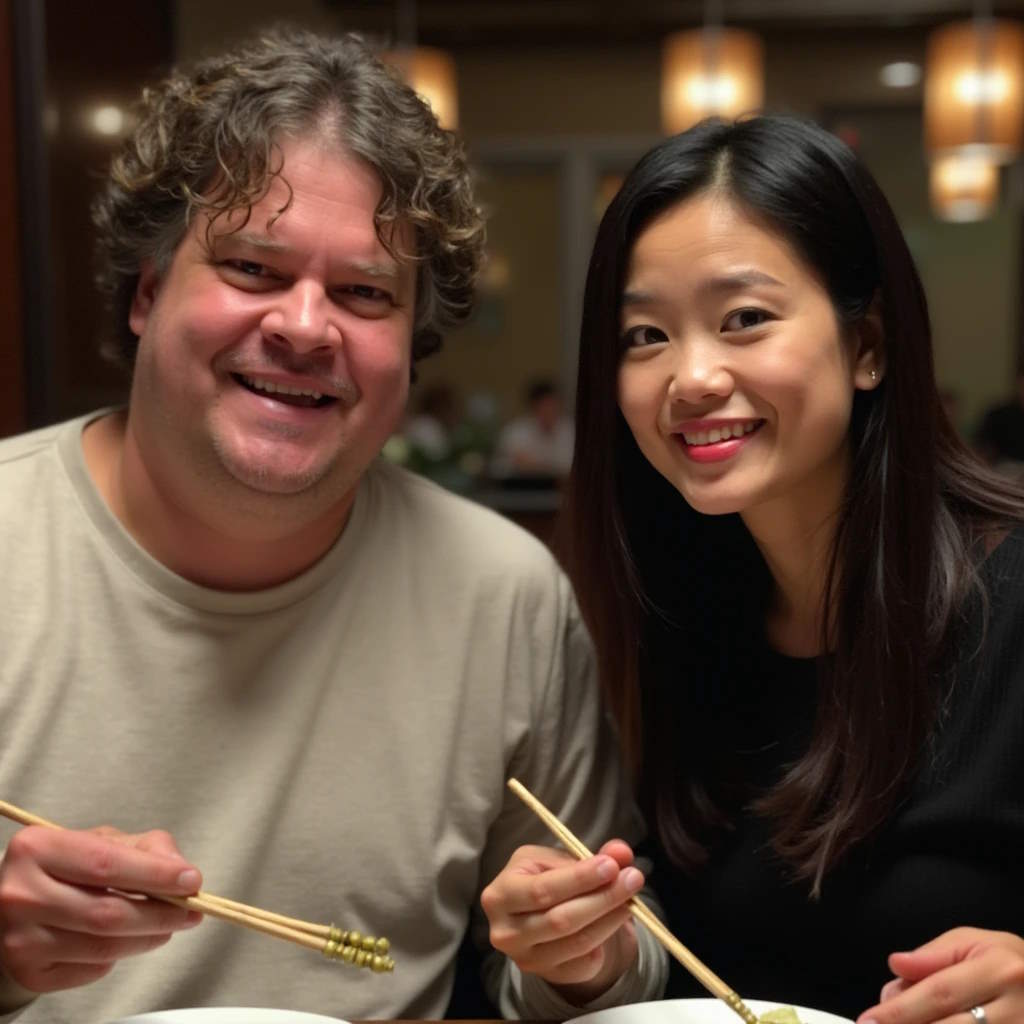 Un pervers qui jubile d'avoir épousé une asiatique coquine.